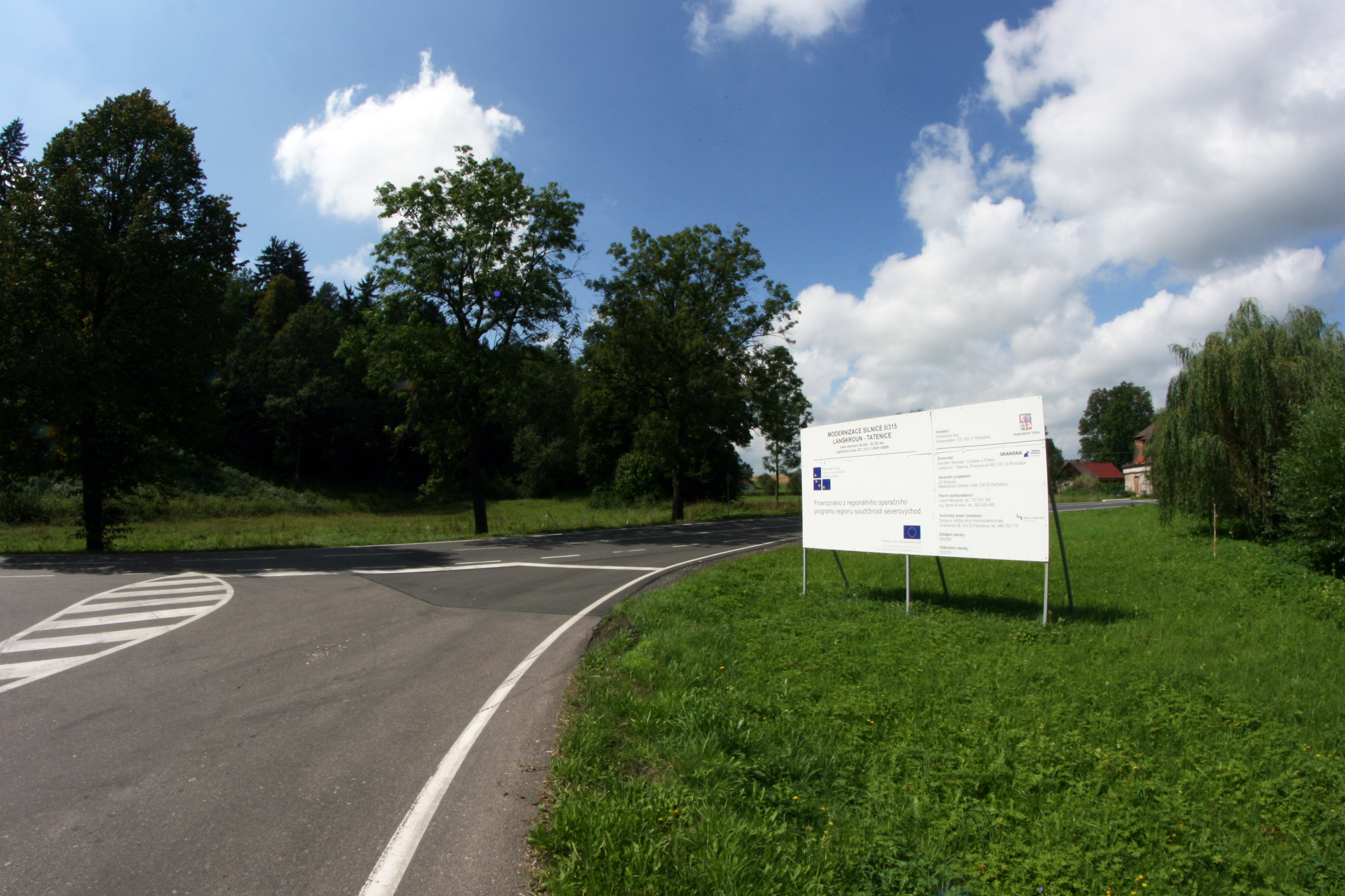 Modernizace silnice II/315 Lanškroun - Tatenice