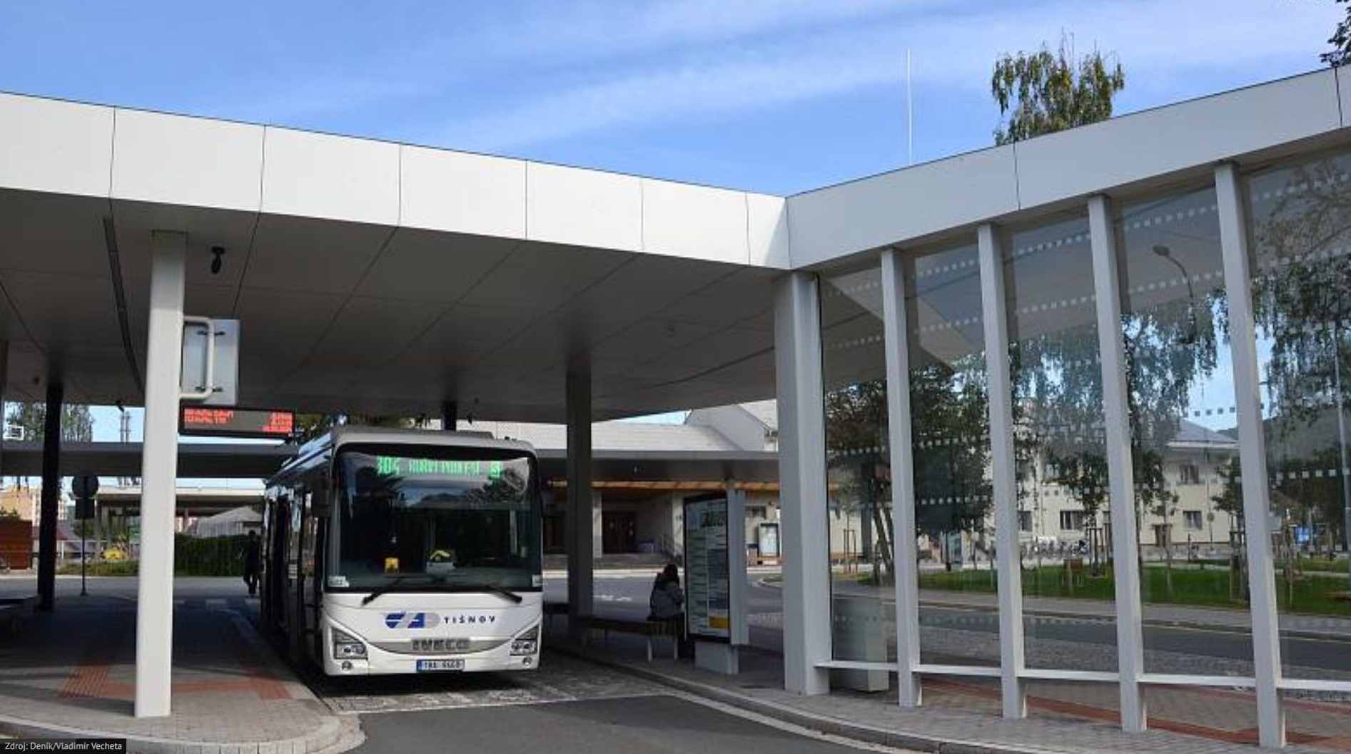 EU funds help: The transport terminal in Kuřim serves both passengers and cyclists 