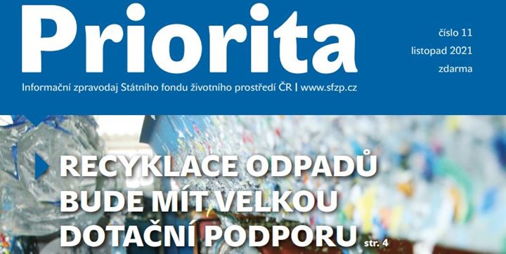 Nové číslo časopisu Priorita představilo nový OP Životní prostředí