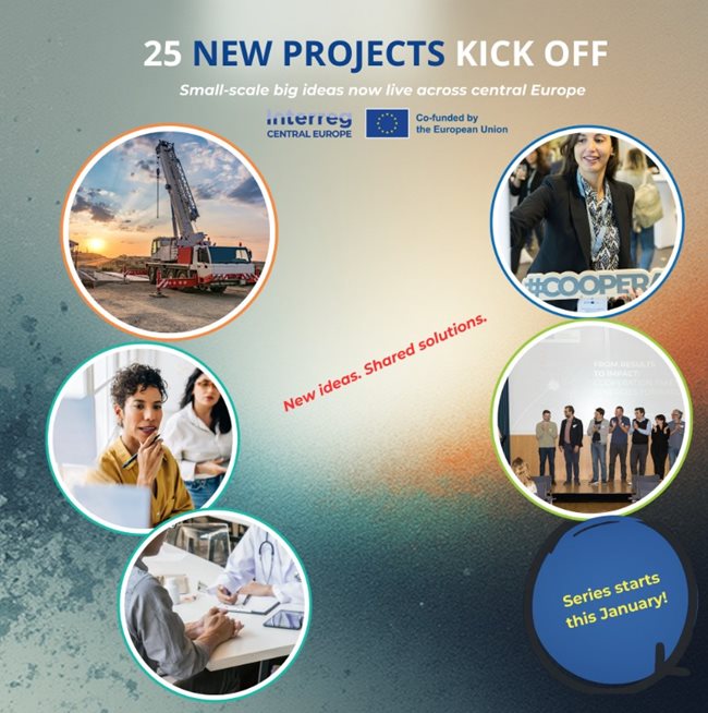 Začátek realizace projektů 3. výzvy programu Interreg Central Europe