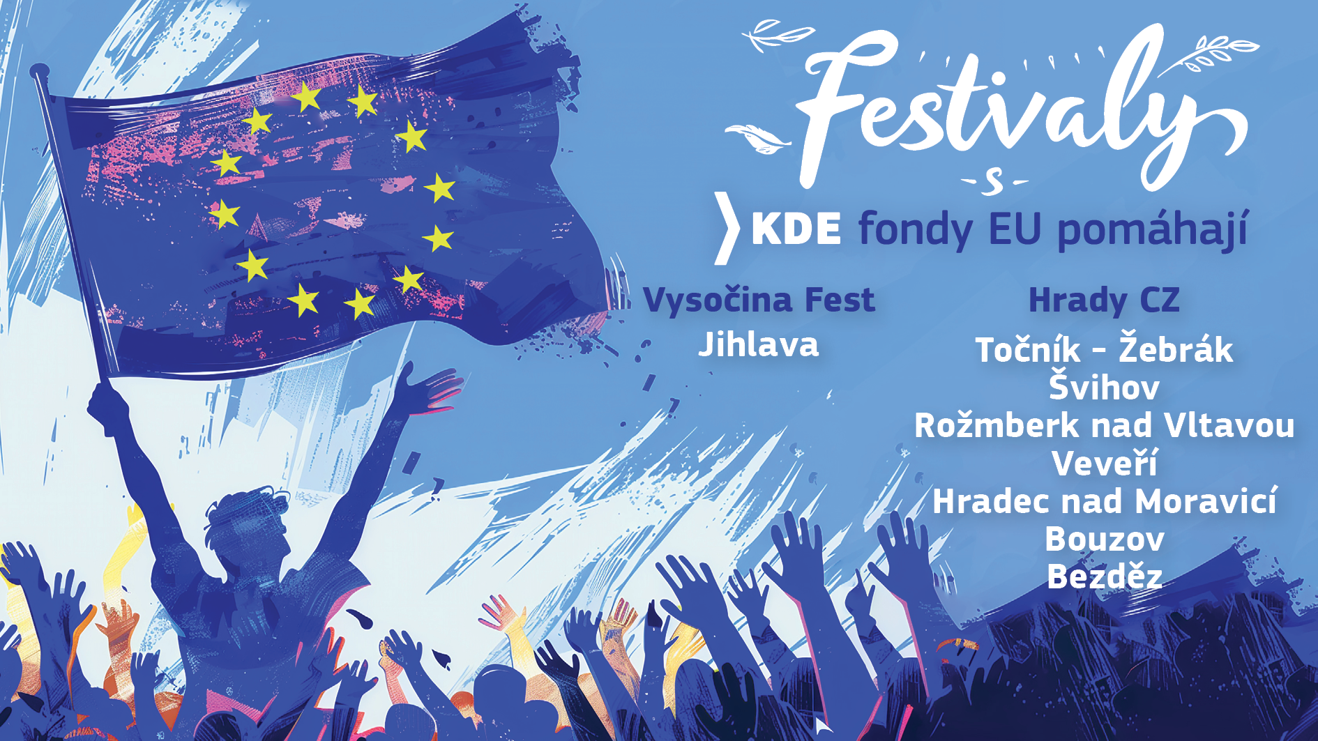 Evropské fondy se opět představí na letních hudebních festivalech po celé ČR