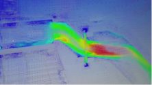 Air-flow adjustment in industrial plants