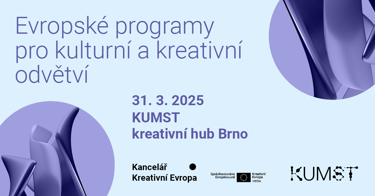 Jak financovat kulturní a kreativní projekty? Navštivte seminář v Brně