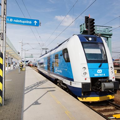 The fleet renewal on the Brno - Břeclav - Olomouc line has increased the quality of transport services
