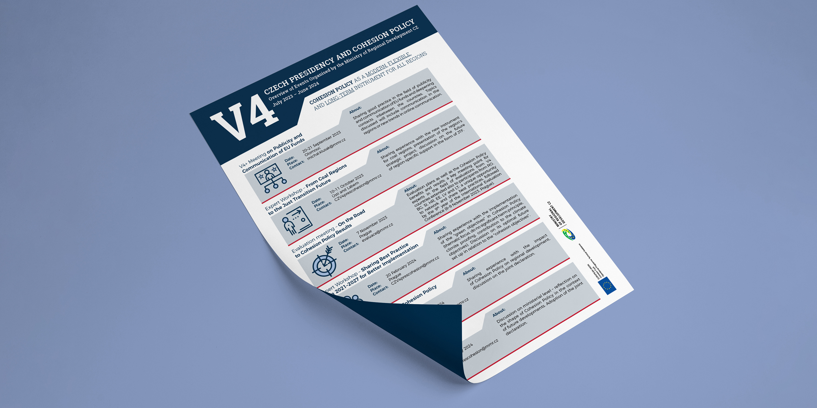 Overview of events prepared within the Czech V4 Presidency