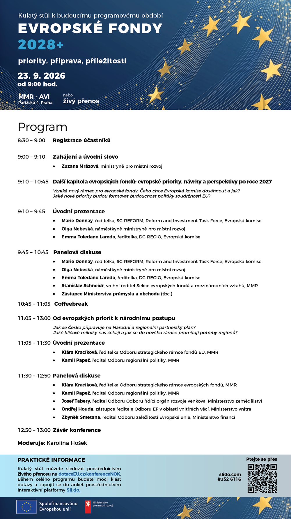 Program konference - březen 2026